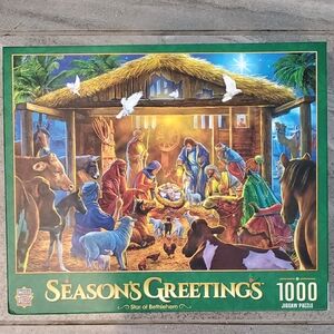SEASON'S GREETINGS (STAR of BETHLEHEM) 1000-PUZZLE. NWOT